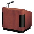 Oklahoma Sound Oklahoma Sound 950-MY-WT Veneer Contemporary Table Lectern With Sound-Mahogany-Walnut 950/901-MY/WT